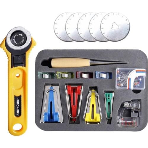 DIY Patchwork Machine Tools Binding Sew Multifunction Sewing Bias Tape Maker Set Quilting Tool
