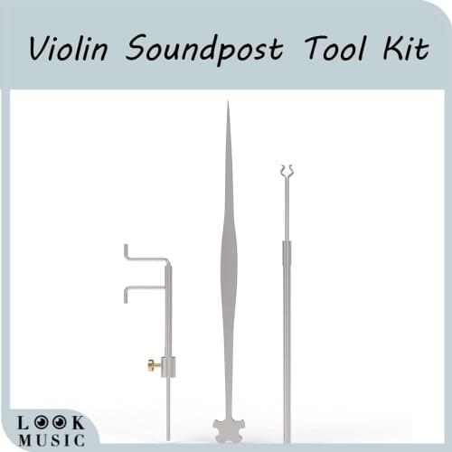 Viola & Violin Luthier Tools Set Soundpost Measurer & Retriever Clamp & Setter