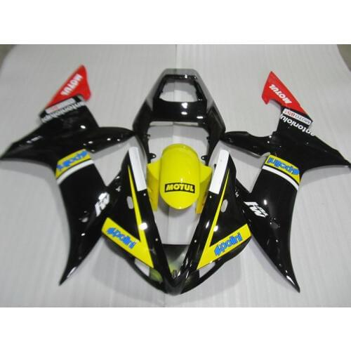 Motorcycle Fairing kit for YAMAHA YZFR1 02 03 YZF R1 2002 2003 yzfr1 YZF1000 Red yellow black ABS Fairings set+7gifts YM86