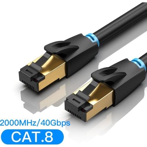 Cat8 Ethernet Cable RJ 45 Network Cable FTP Lan Cable Cat 7 RJ45 Patch Cord 10m/20m/30m for Router Laptop Cable Ethernet