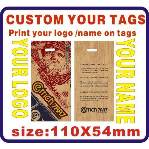 Custom jeans tags ,print your logo on tags 500PCS 300gsm Paper easy custom tags, Hang Tags,u, A19
