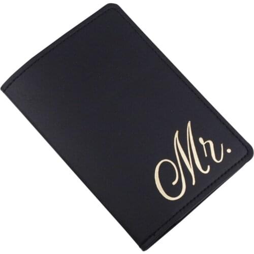 Portable Bride Groom Travel Passport ID Credit Card Cover Holder Case Protector D0LF