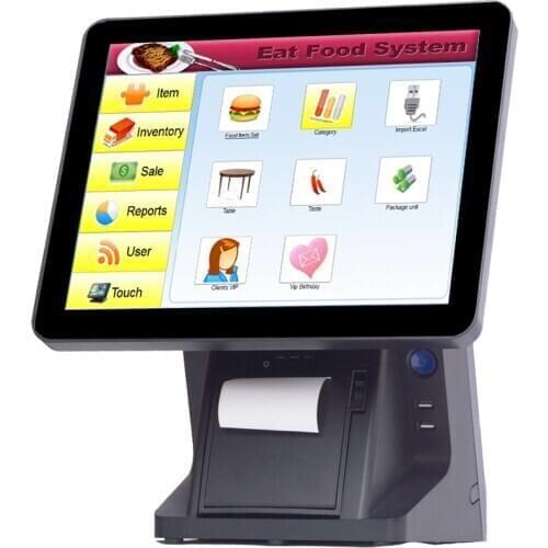 POS terminal high quality VGA pos point of sale system 15'' Capacitive Touch Screen Display POS hardware PC EPOS Cash register