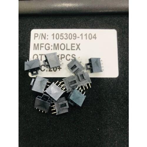 105309-1104 Connector Header Through Hole 4 position 0.098" (2.50mm)