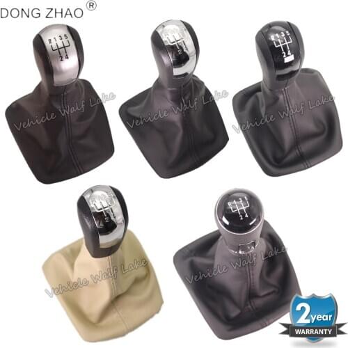For Skoda Octavia A5 MK2 1Z5 Sedan & Combi 2004 2005 2006 2007 2008 Car 5 Speed Gear Stick Shift Knob With Leather Boot