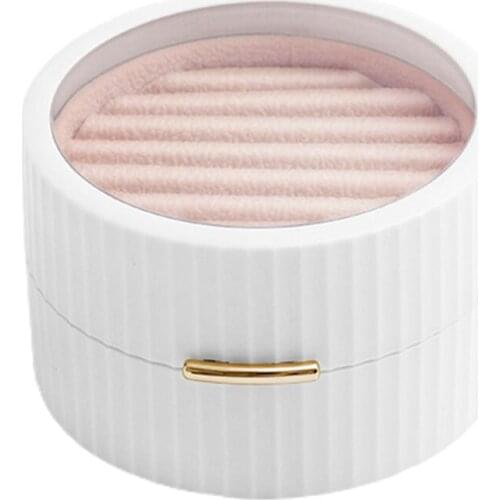 40GB Jewelry Storage Box Small Jewelry Storage Box Ladies Earring Holder 2 Tier Travel Jewelry Tray Box for Bracelets Rings