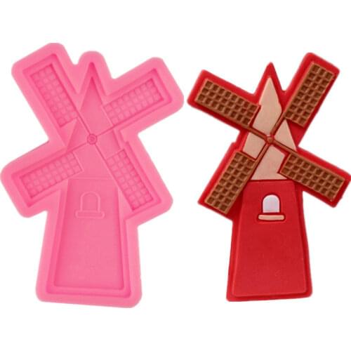Fondant Silicone Mold Windmill Cake Decorating Baking Mold Mold For Baking