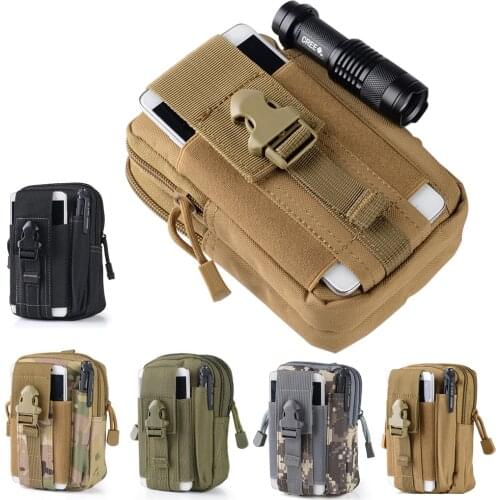 Tactical Waist Bags, Universal Outdoor Waist Bag | Molle EDC Pouch Utility Gadget Waist Bag with Cell Phone Holster for Hiking