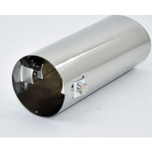 Universal 64mm Stainless Steel Car SUV Exhaust Pipe Tail Muffler Tip 152mm
