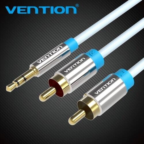 Vention RCA Cable 3.5 to 2rca audio cable rca 3.5mm Jack For phone Edifer Home Theater DVD 2RCA aux Cable male to male 1m 2m 10m