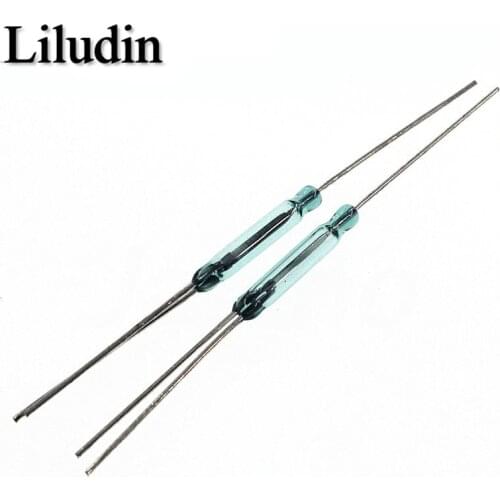 10pcs Reed Switch 3Pin Magnetic Switch 2.5*14mm Normally Open Normally Closed Conversion 2.5X14MM NO NC Conversion for Sensors