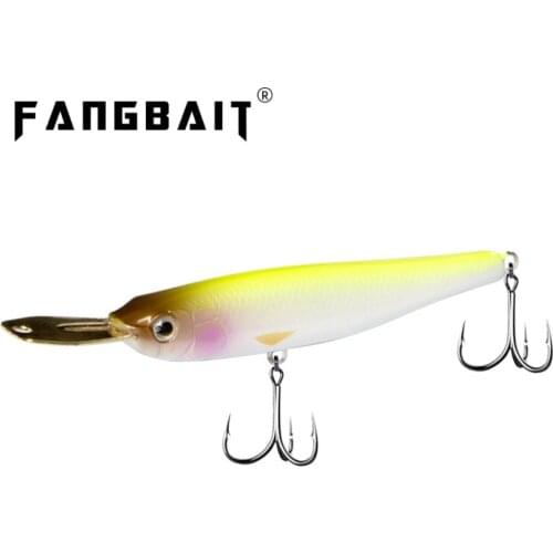 Fangbait hard baits sinking pencil fishing lure riser bait Small metal lip wobbler jerkbait minnow 40/70mm fishing bass trout