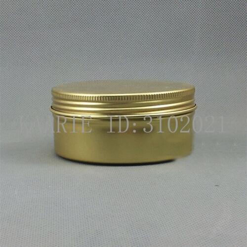 150g ML refillable box gold empty round aluminum metal tin cans bottle cosmetic cream box 82*38mm DIY jar red Aluminum Pot