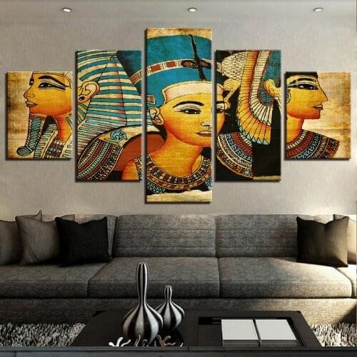 5 Piece Abstract Ancient Egypt Woman DIY Diamond Painting Full drill Diamond Embroidery Mosaic Home Decor
