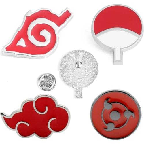Anime Trinket Brooch Red Cloud Enamel Pin Badges Brooches Backpack Shirt Pins Women Men Lapel Pin Schoolbags Decorations Gifts