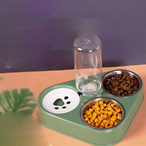 Cat Bowl Automatic Water Dispenser Water Storage Double Pet Dog Cat Food Bowl Food Container With Pet Waterer Миски Для Кошек