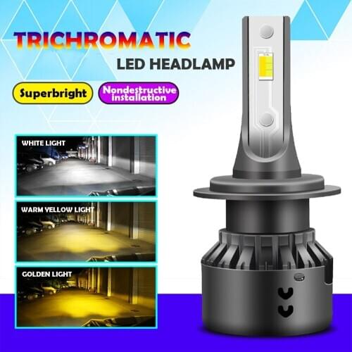 Car lights LED H7 H4 3000K 4300K 6000K H1 H11 Lamp 12V Car Headlights bulb H1R2 9005 HB3 9006 HB4 car Lampada for e60 e90 golf 7