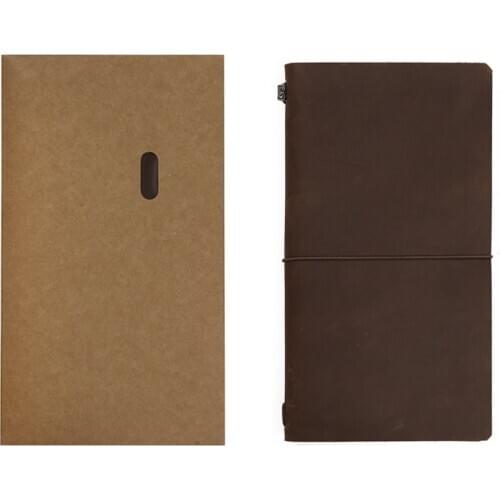 ERAL travelers notebook-medium size. Top layer leather handmade. Private planner bullet journal sketchbook