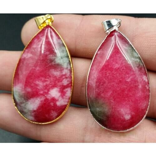 Boutique pendants Natural Peach Pink Jade Pendant Vanves
