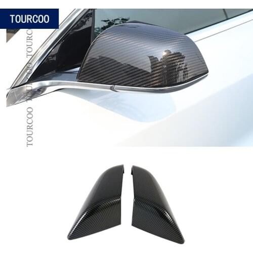 For Tesla Model S Rear View Mirror Cover Trim ABS Exterior Car Modification Decoration Accessories