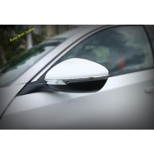 Chrome Door Rearview Mirror Strip Trim Protection Cover Exterior Refit Kit Fit For Honda Accord 10th 2018 2019 2020 2021 ABS