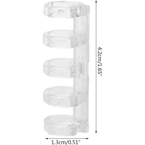 HX6A Five-hole Loose-leaf Plastic Binding Ring Punch Clip For Notebook School Supplies 40-70 Pages Capacity