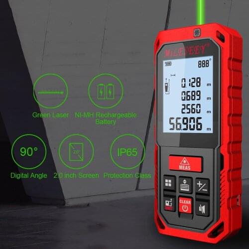 Laser distance meter electronic roulette laser digital tape rangefinder trena metro laser range finder measuring tape