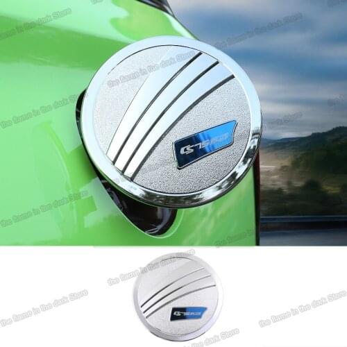 Lsrtw2017 abs Car Fuel Tank Cap Panel Trims Interior Accessories Chrome for Changan Cs75 Plus cs75plus 2020 2021 cover