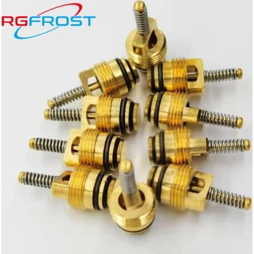 50pcs M10*0.75 NBR High pressure resistance Automotive Air-Conditioning Copper Valve Core