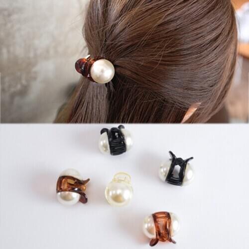 1PC Hair Accessories Hair Claw Barrettes Korean High Quality Mini Hair Clips New Women Fashion exquisite Girls Pearl