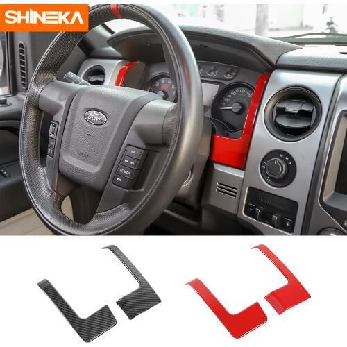 SHINEKA Interior Mouldings for Ford F150 2009 2010 2011 2012 2013 2014 Accessories Dash Cover Dashboard Decorative Trim for F150
