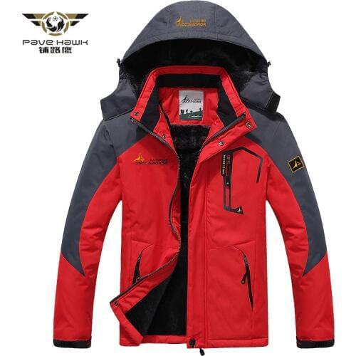 Men Winter Fleece Down Jackets and Coats Plus Velvet Warm Windproof Parkas Men Military Hooded Coats Outwear Overcoat