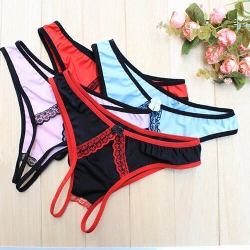 MwOiiOwM Womens Sexy Thongs G-string V-string Panties Knickers Underwear Intimates 4 Colors Free Shipping CQ-298