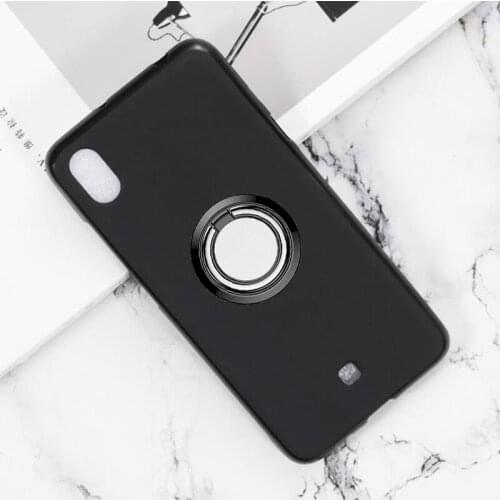 For LG K20 (2019) Back Ring Holder Bracket Phone Case Cover Phone TPU Soft Silicone Cases for LG LM-X120EMW, LMX120EMW, LM-X120