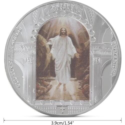 New Jesus Silver Coin Christ religion Commemorative Coins Collection Gift Souvenir Art Metal Festival Gift