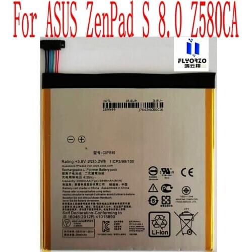 100% Brand New High Quality 4000mAh C11P1510 Battery For ASUS ZenPad S 8.0 Z580CA Mobile Phone