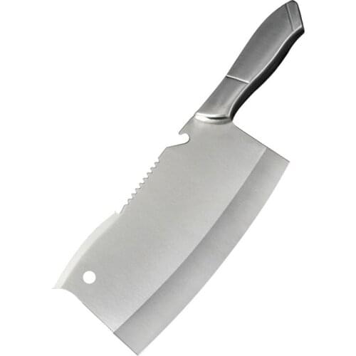 4Cr13 Stainless Steel Butcher Knife Chopping Kitchen Knife Chinese Chop Meat Vege Seamless Welding Stainless Steel Cleaver Knife