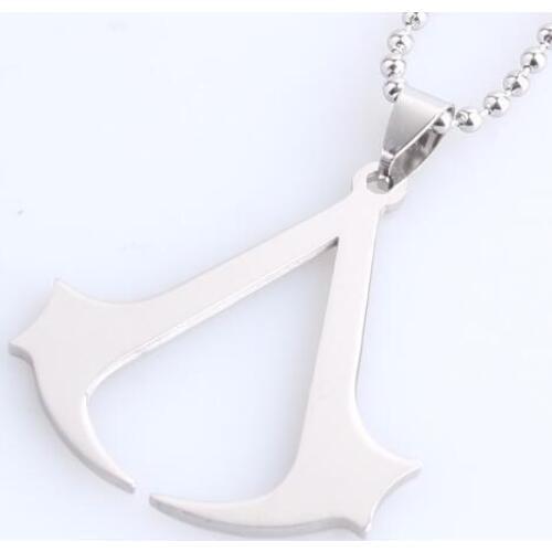 Assassin sign 316L Stainless Steel pendant necklaces bead chain for men women wholesale