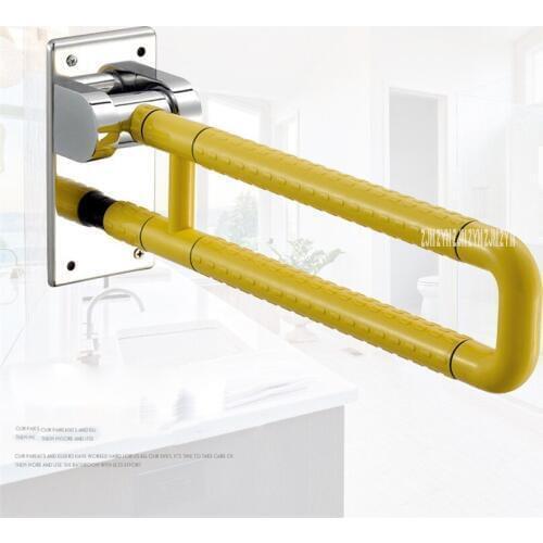 KT-35-29 Washroom Safety Grab Bar Stainless Steel Plastics Folding Handrail Anti-Skid Toilet Handrail For Old Disabled People