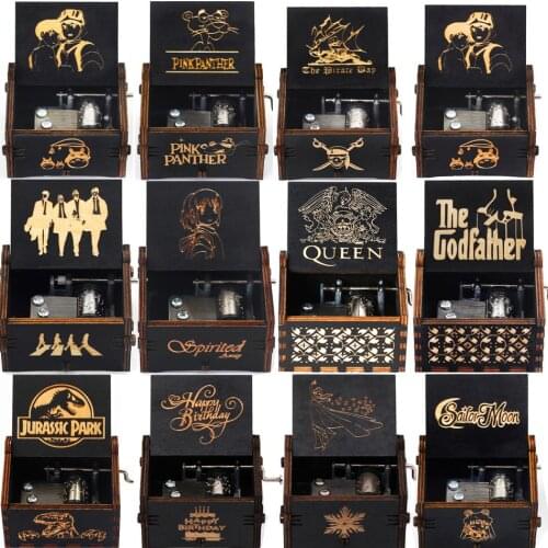 Holiday Gifts Spirited Away You are MY Queen Bohemian Rhapsody Hand Cranked Wood Music Box Festival Souvenir Gift