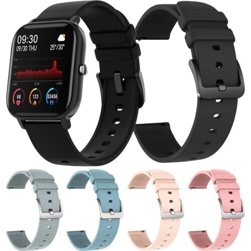 Silicone Smart Watch Band Men Women Watch Strap for COLMI P8 / Huami Amazfit GTS / GTR/ LAND 1 / SKY 2 SMARTWATCH Watchband
