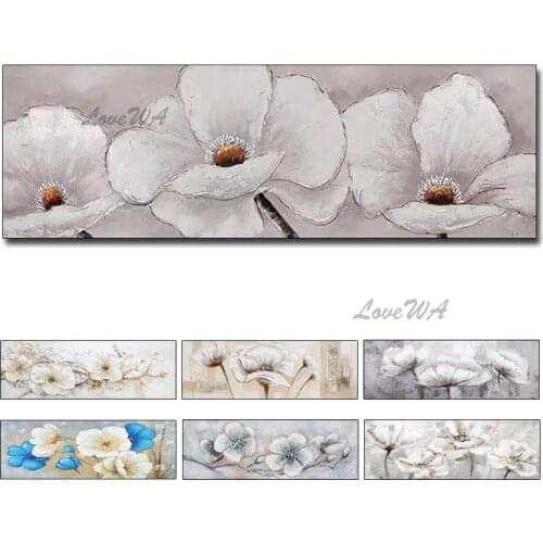 Modern Large Size Flower Oil Painting Home Wall Decoration Showpiece Canvas Painting Wall Art Hand-painted Artwork Free Shipping