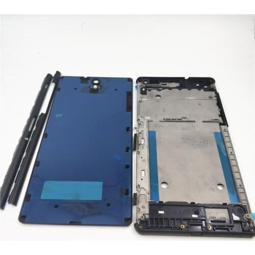 Middle Front Frame Bezel Full Housing For Sony Xperia C5 Ulera E5553 E5506 LCD Screen Holder Frame Repair Parts+Metal Side Bar