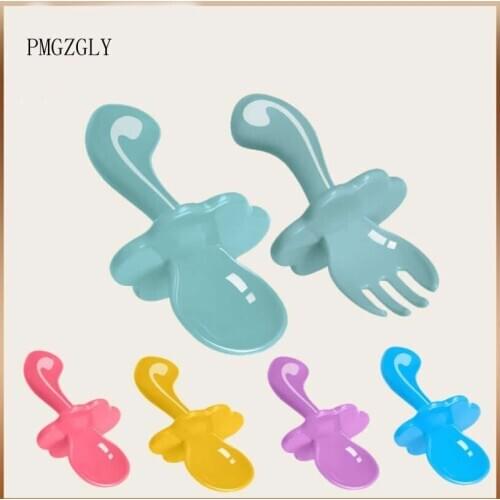 Feeding tableware Baby Dinner Bowl children cartoon tableware set kid dinner plate baby training Bowl spoon fork for dropping