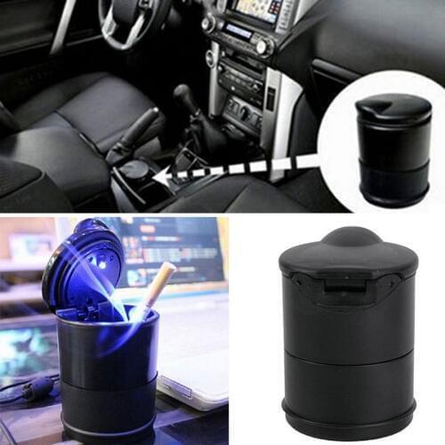Generic Portable Car Travel Office Home Led Light Cigarette Smoke Ashtray Holder