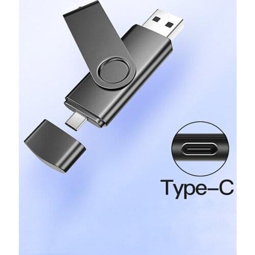 Best USB Flash Drive for Android Phone 64GB 8gb pendrive 128gb 32GB type c 2.0 pen drive Metal memory stick 16GB cle usb