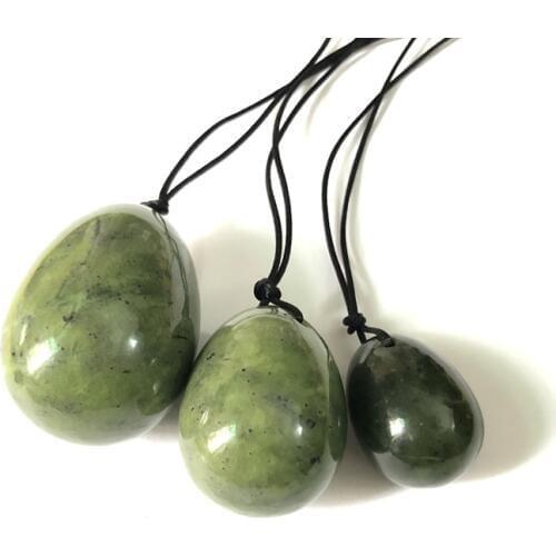 Yoni Egg,Natural Nephrite Serpentine Eggs Polished Chlorophane Massage Chakra Healing Reiki Stone Egg 30mm 40m 50mm