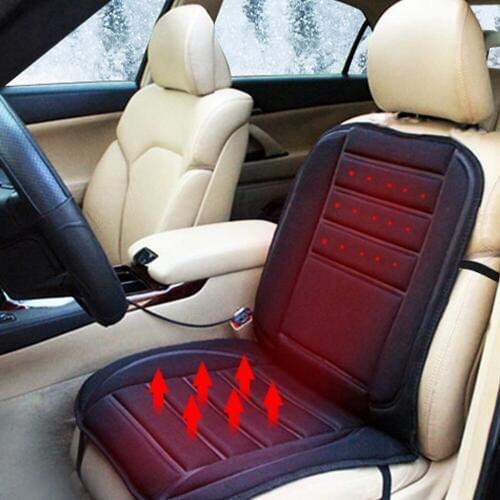 Winter Car Seat Cover Car Seats Cushion Electric Heated Cushion Car Heated Seat Covers Universal Conjoined Supplies Black Color