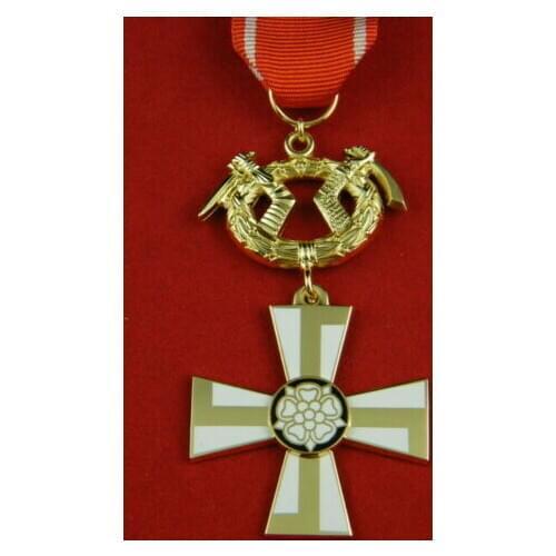WWI WW1 GERMAN Order of the Cross of Liberty 2. Class (The republic of Finland) MEDAL BADGE