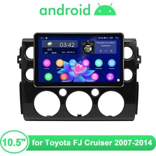 10.5 inch Autoradio Android 10 Multimedia Head Unit 1280*720 For Toyota FJ CRUISER 2007 2014 Wireless Carplay Android Auto 4G